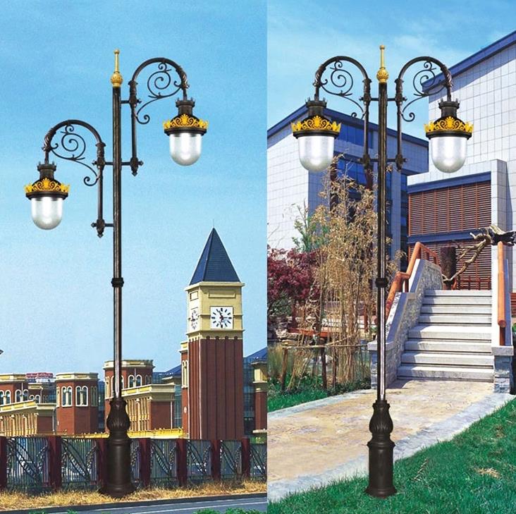 Streets Lamp ass ausserhalen cast iron-Gardenlamp-Paus mat lantern