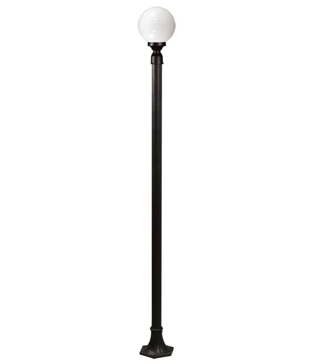 3 meter wäiss rund blau lampe post, 4-arm 5-Balllampe post, aus der ganze Garden Passage Community lampe