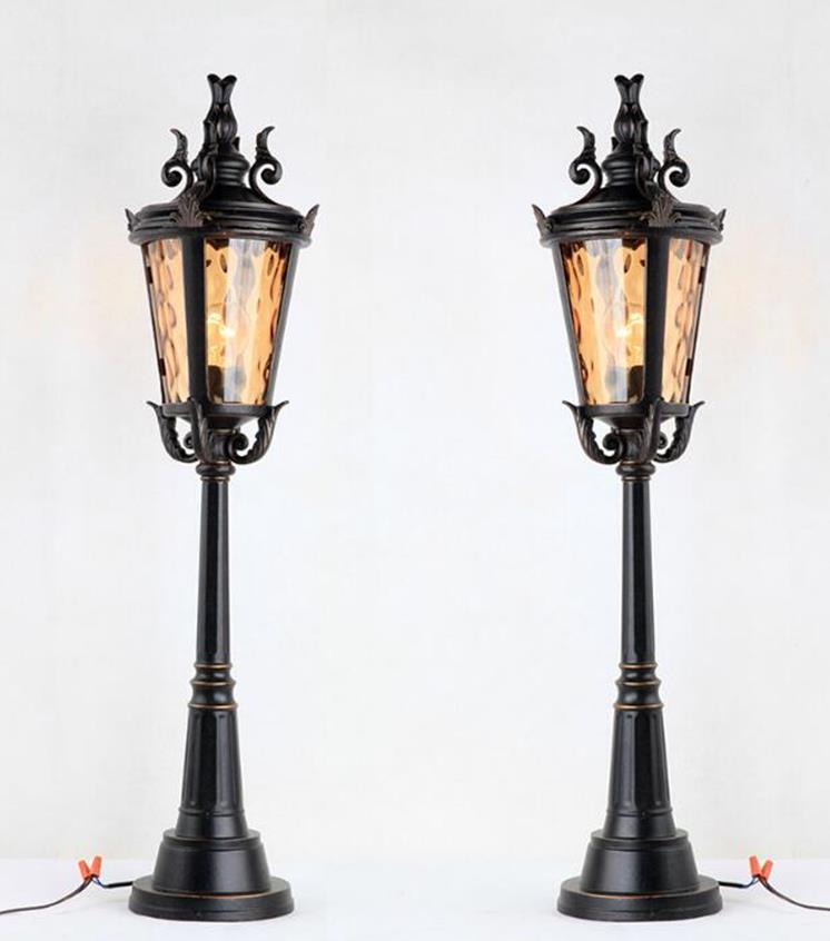 90cm Height Garden Light Traditionell externe Lawn Light fir Sale 2 Kafeieren