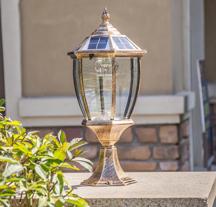 Geschalt sollslampe aus der Waasserzeechen Gardenlamp vum Europäeschen Stillamp