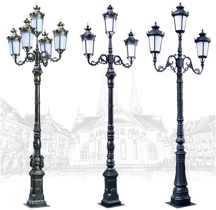 Durabel Victoria Garden cast aluminium LED road lamp post, Héich Qualitéit Ausdrockspunkt